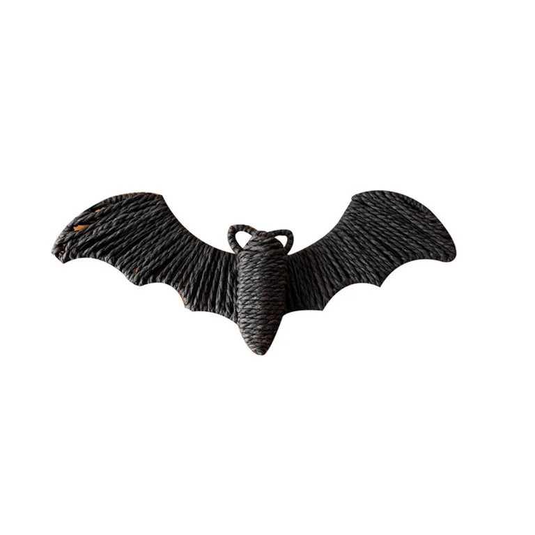 Woven Bat Decor, Black Woven & Built in Light Halloween Ornament, Festive Atmosphere Black Bat De... | Walmart (US)
