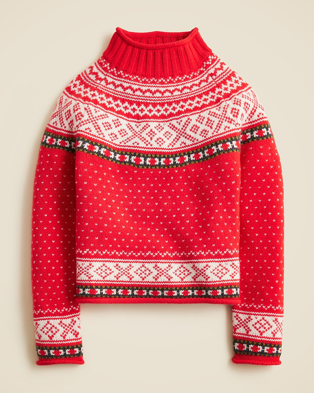 Fair Isle 2025 Rollneck&trade; sweater in vintage wool | J. Crew US