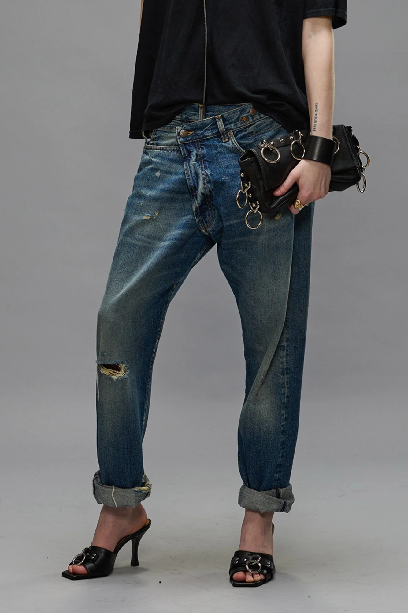 CROSSOVER JEANS - GARNET BLUE - R13 | R13