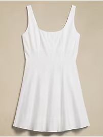 Twill Seamed Mini Dress | Banana Republic Factory