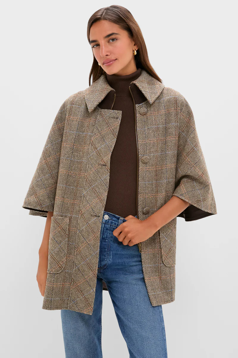 Herringbone Stewart Poncho | Tuckernuck (US)
