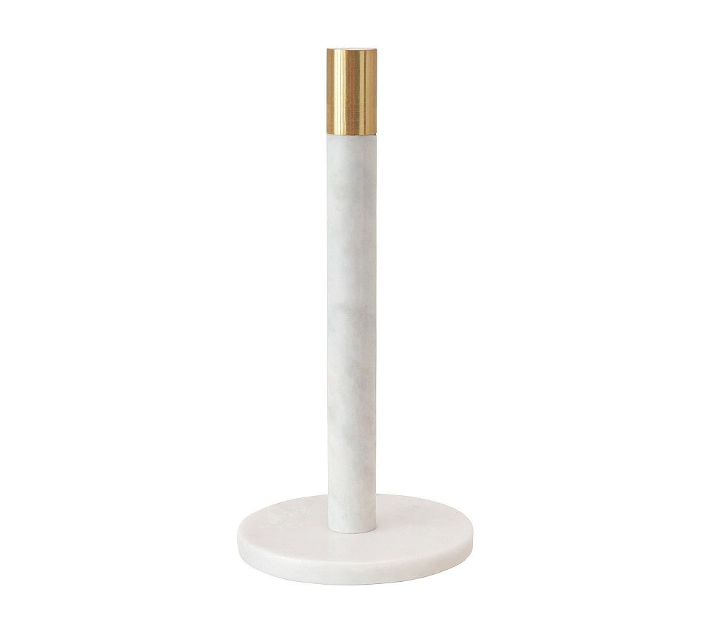 Modern Marble and Brass Paper Towel Holder | Pottery Barn (US)