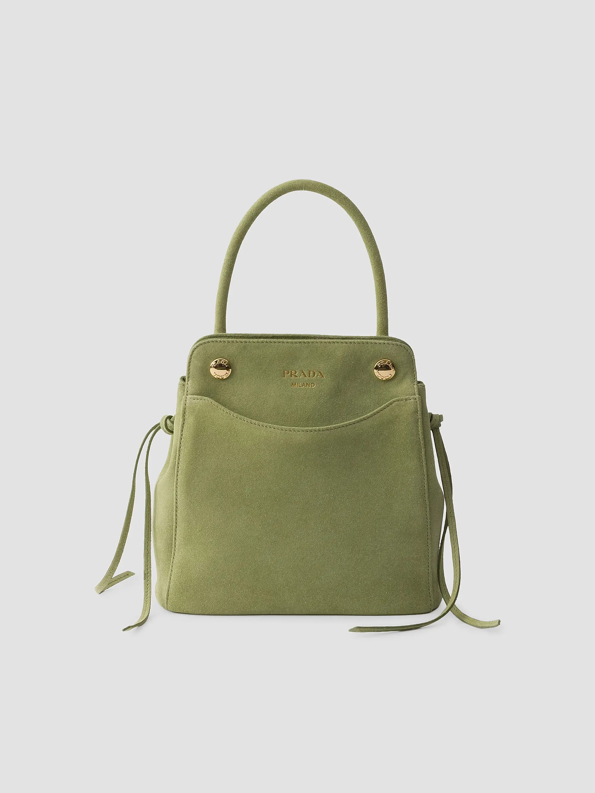 Prada Carry Mini Suede Handbag | Saks Fifth Avenue