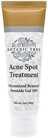 Botanic Tree Acne Spot Treatment Gel with Max Strength 10% Micronized Benzoyl Peroxide - Face and... | Amazon (US)