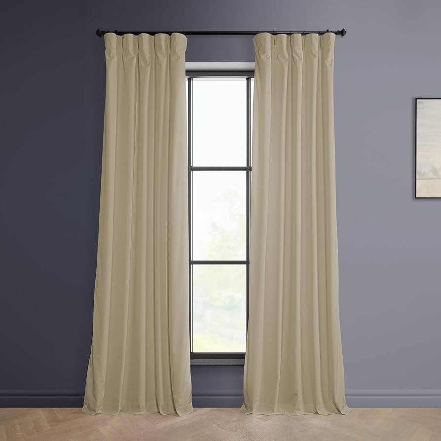 HPD Half Price Drapes Heritage Plush Velvet Curtains 84 Inches Long Room Darkening Curtains for B... | Amazon (US)