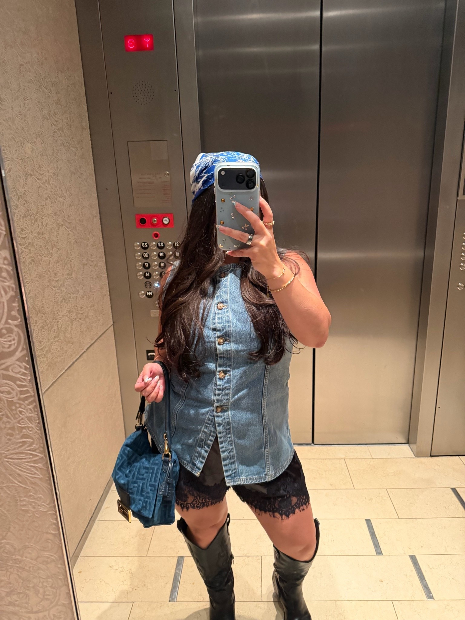 Head scarf: @ Claudia Rose Caruso 
Top: Abercrombie (can’t find link)