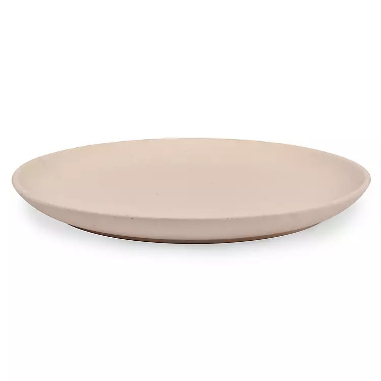 New! Cream Ceramic Decorative Platter | Kirklands