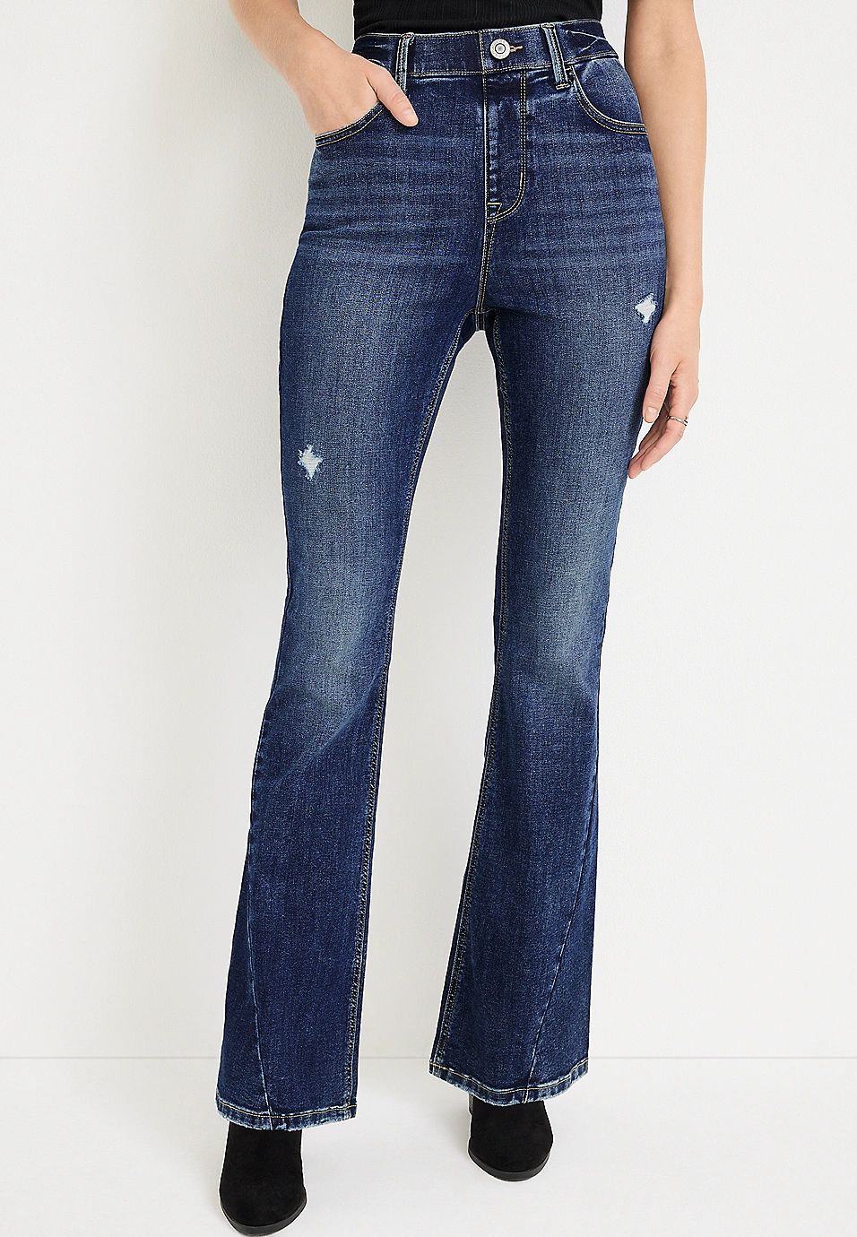 m jeans by maurices™ Cool Comfort Flare Super High Rise Jean | Maurices