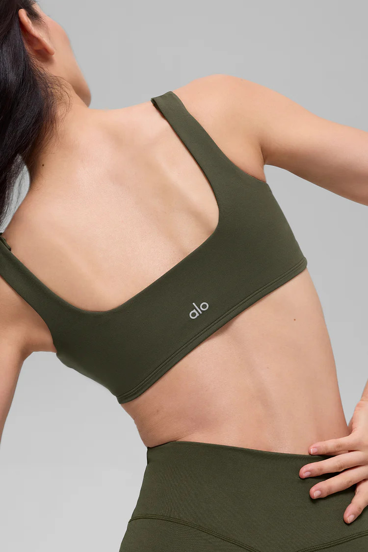 ALO Softsculpt Precision Bra - Green Olive | Alo Yoga (US)