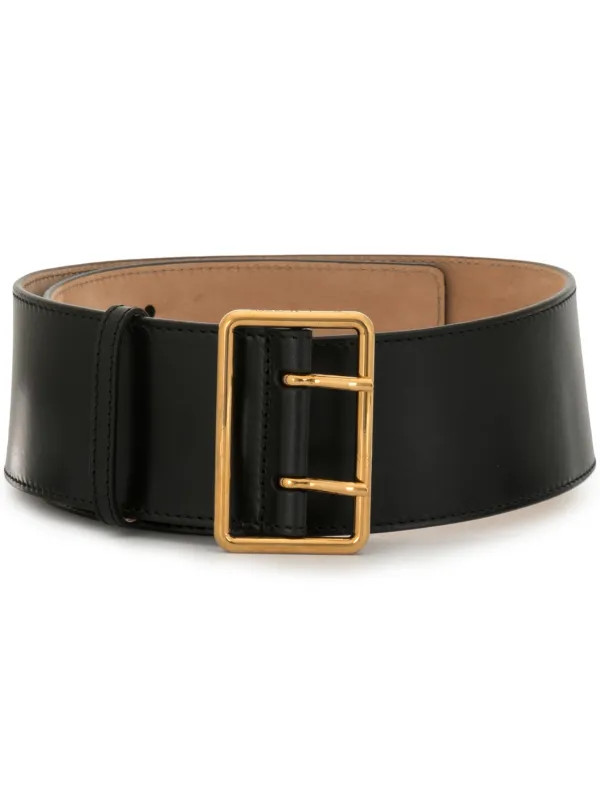 double-buckle wide belt | Farfetch Global