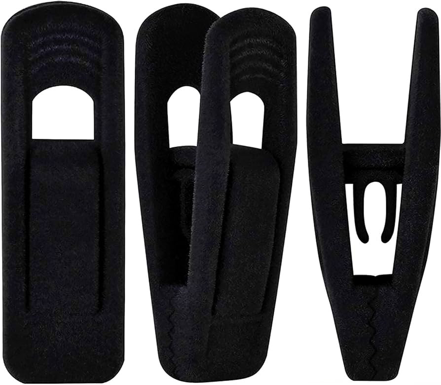 TOFIIGREM Black Velvet Hanger Clips (60-Pack), Non-Slip Strong Velvet Hangers Clips for Velvet Ha... | Amazon (US)