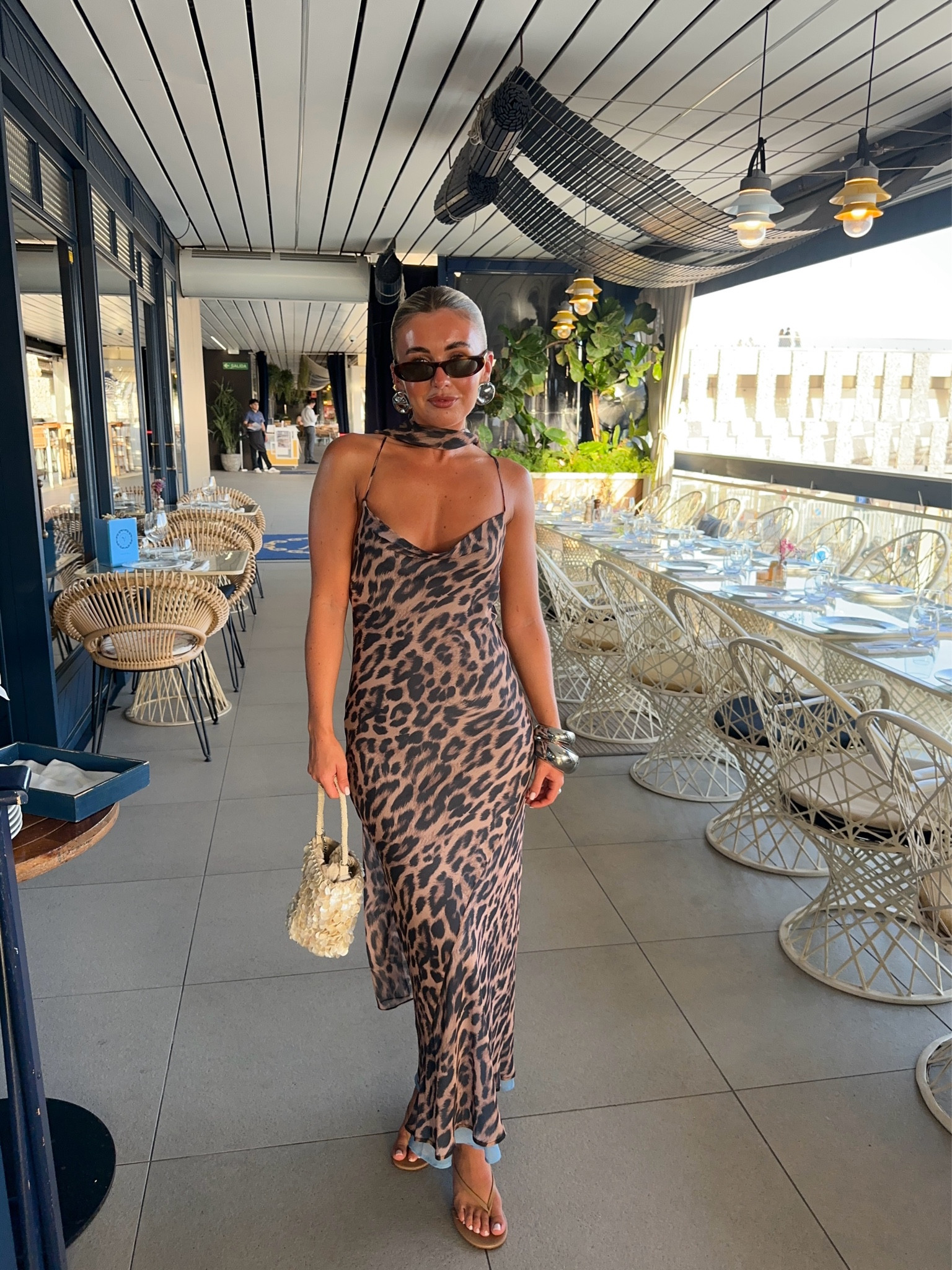 blue leopard print dress topshop Topshop animal print cap sleeve ruched maxi dress in blue