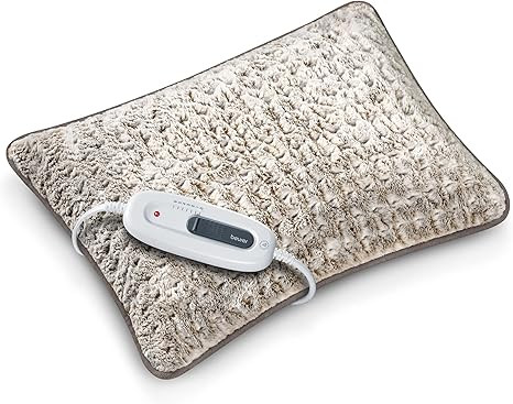Beurer UHP48N Lux Heated Body Pillow, Lumbar Support Pillow for Back Pain Relief, Microplush Heat... | Amazon (US)
