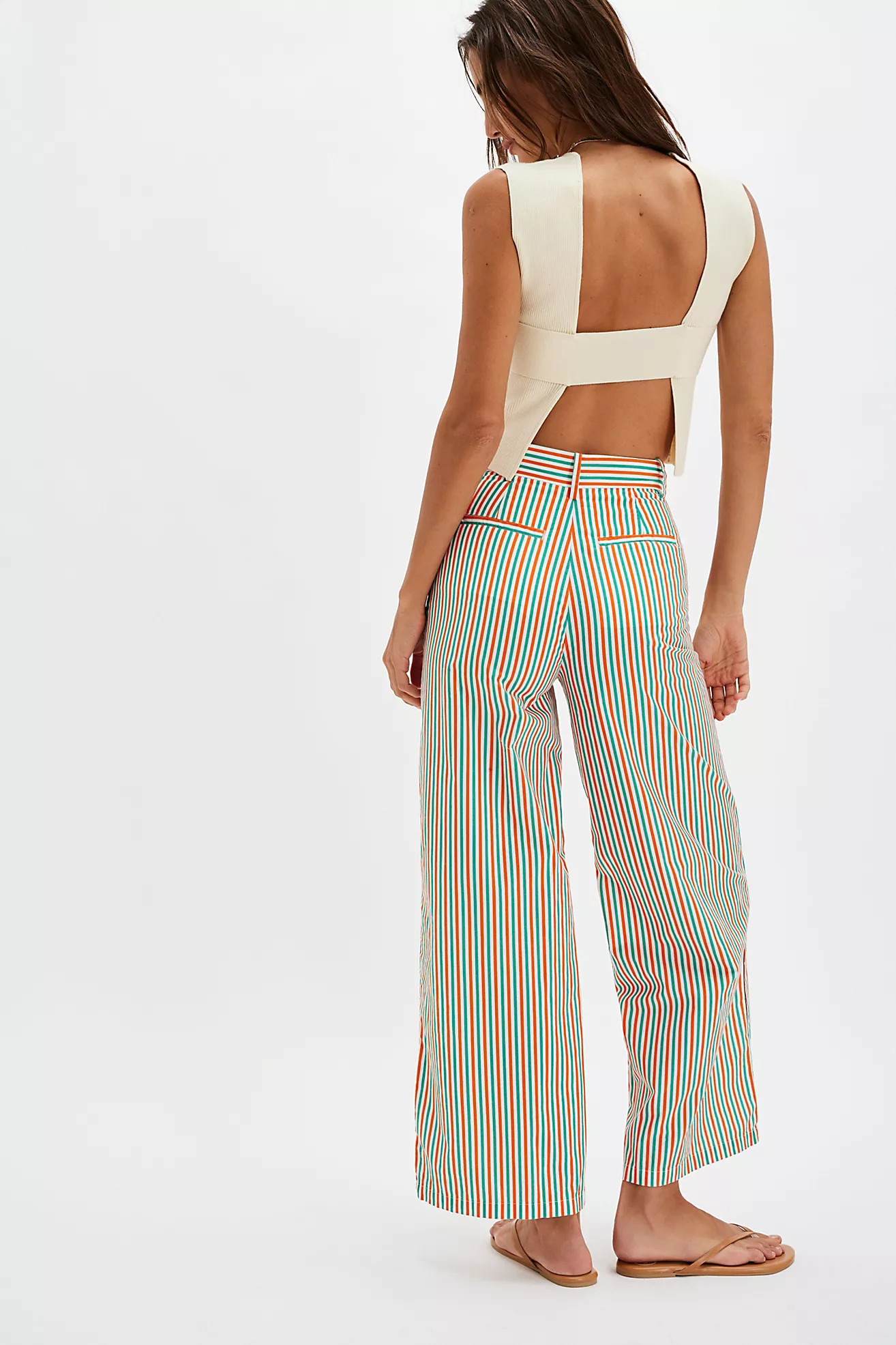The Tiny Big Sister Striped Trousers | Free People (Global - UK&FR Excluded)