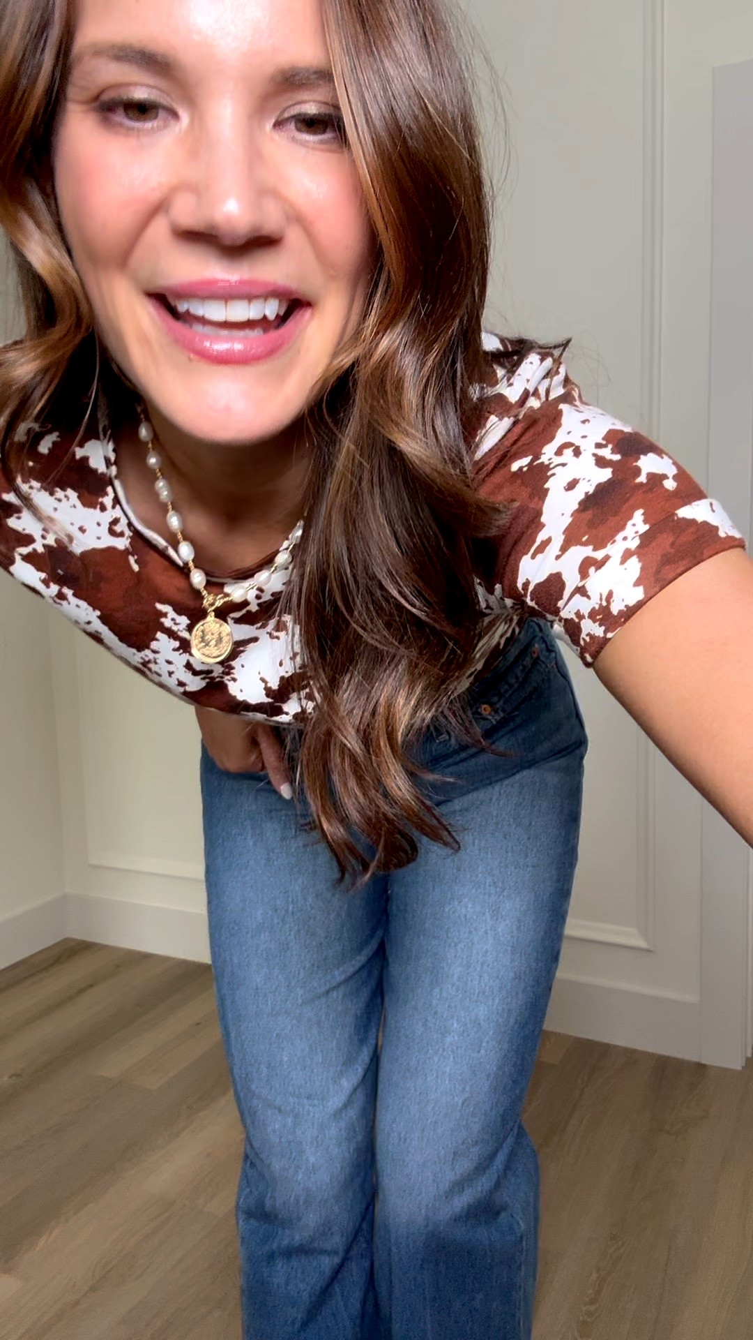 I am in love with this cow print top. It is super lightweight and comfortable. I love a t shirt that is elevated enough to wear out!! I’m wearing a size large and definitely have room. Not a fitted tee!! 

Cow print top graphic tee style elevated t shirt relaxed fit tee lightweight top casual outfit statement t shirt Stang and co 

#LTKSeasonal #LTKTall #LTKootd