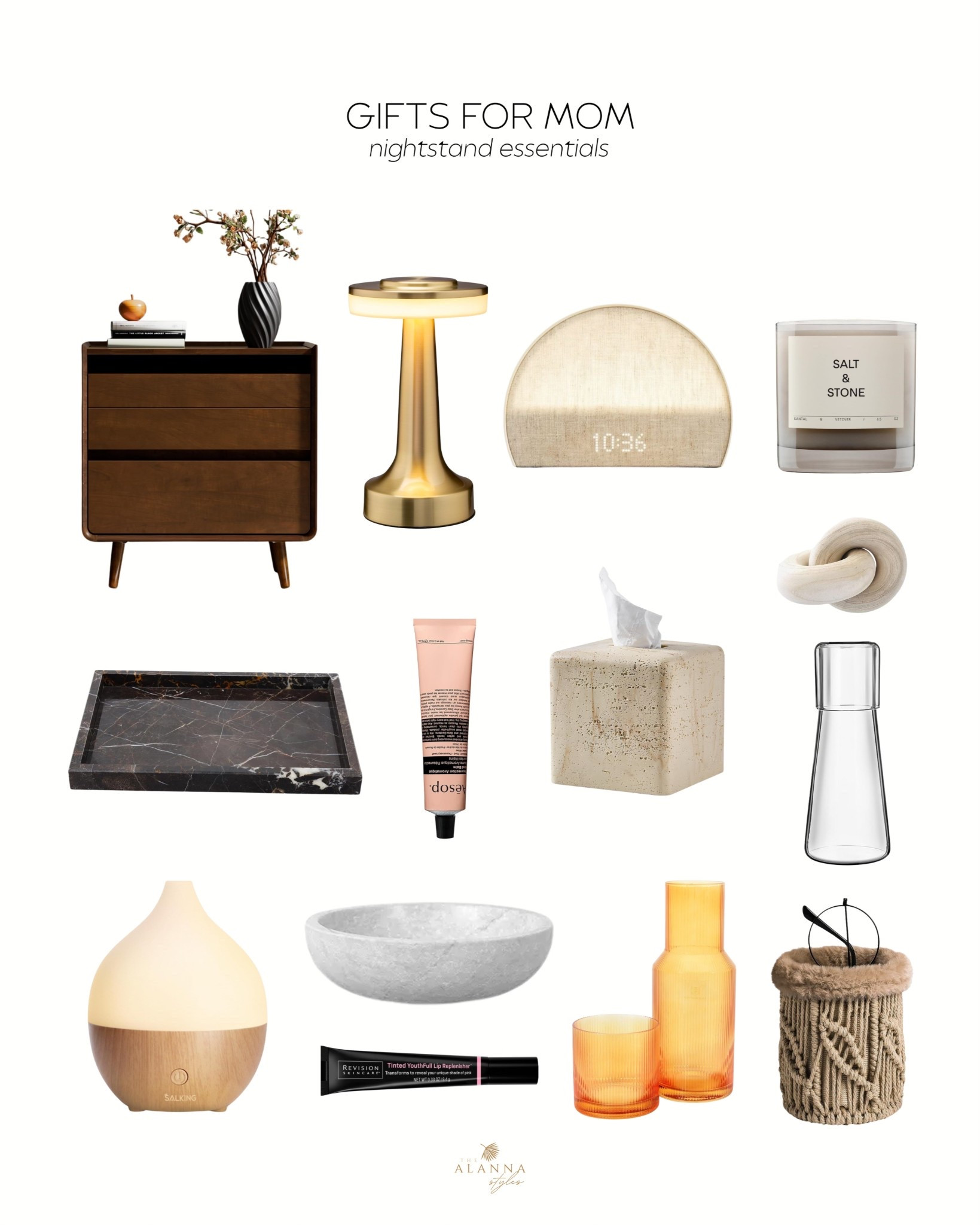 elevate her bedside aesthetic. 🌙✨ curated the prettiest nightstand essentials that are both functional and beautiful. featuring the hatch restore for better sleep, a chic marble tray for her jewelry, and the dreamiest salt & stone candle. these thoughtful little luxuries make a house feel like a home. 

#nightstanddecor #bedsideessentials #homedecor #giftideasformom #hatchrestore #aesthetic #interiordetail

#LTKMothersDay