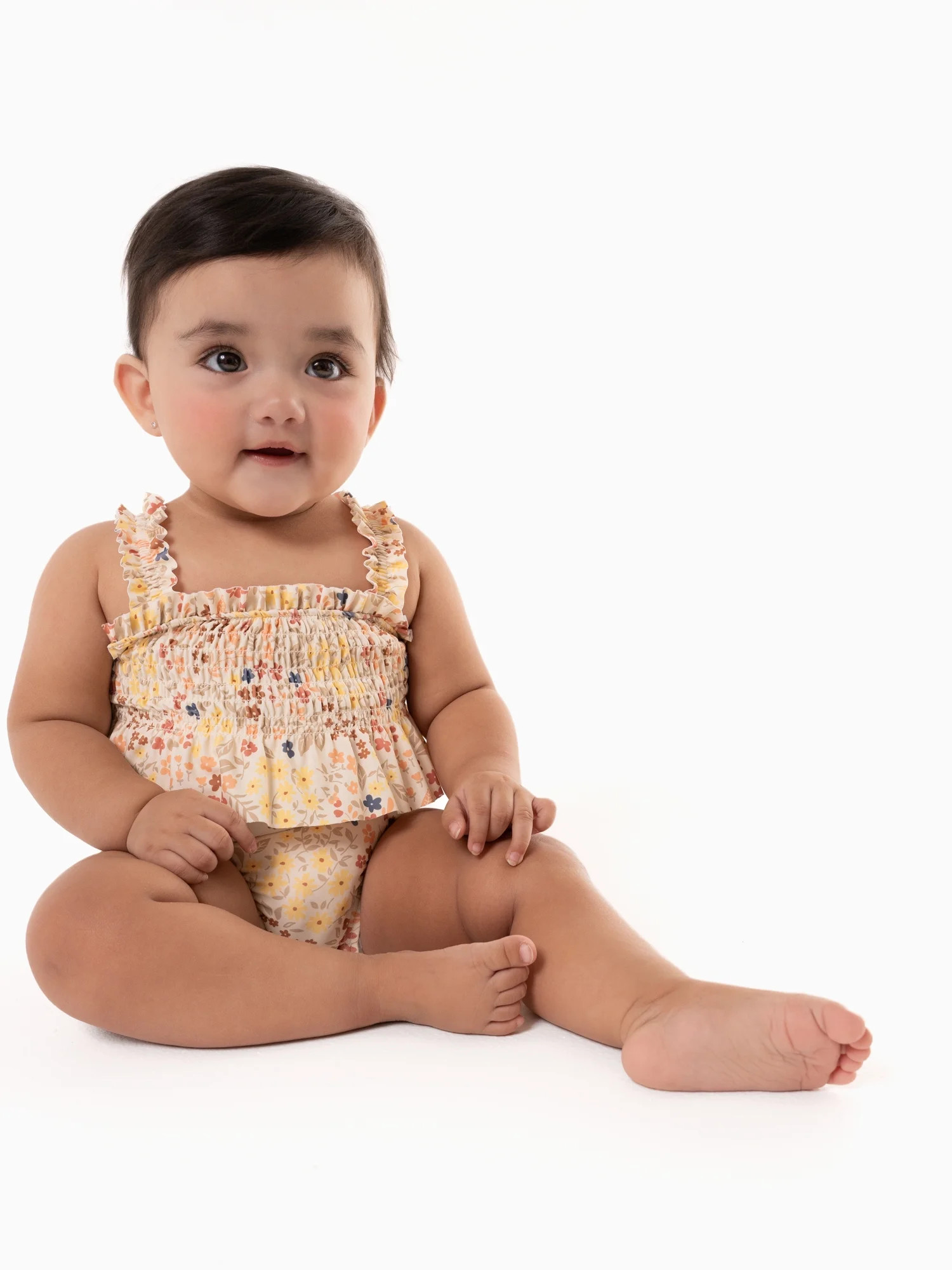 Modern Moments by Gerber Baby Girl Bubble Swimsuit, Sizes 0/3M - 12M - Walmart.com | Walmart (US)