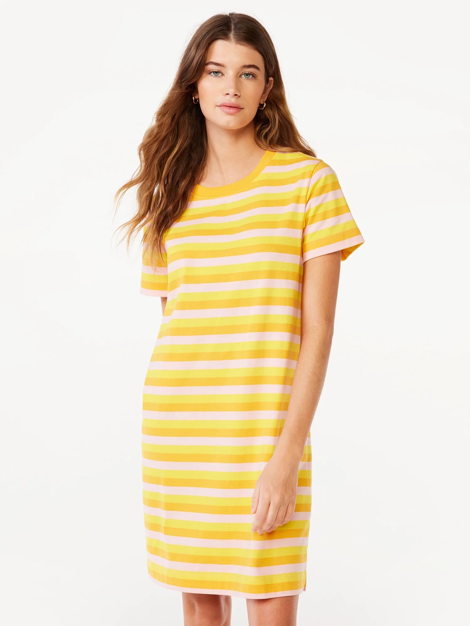Free AssemblyFree Assembly Women's Mini T-Shirt Dress with Short Sleeves, Sizes XS-XXLUSD$18.00(5... | Walmart (US)