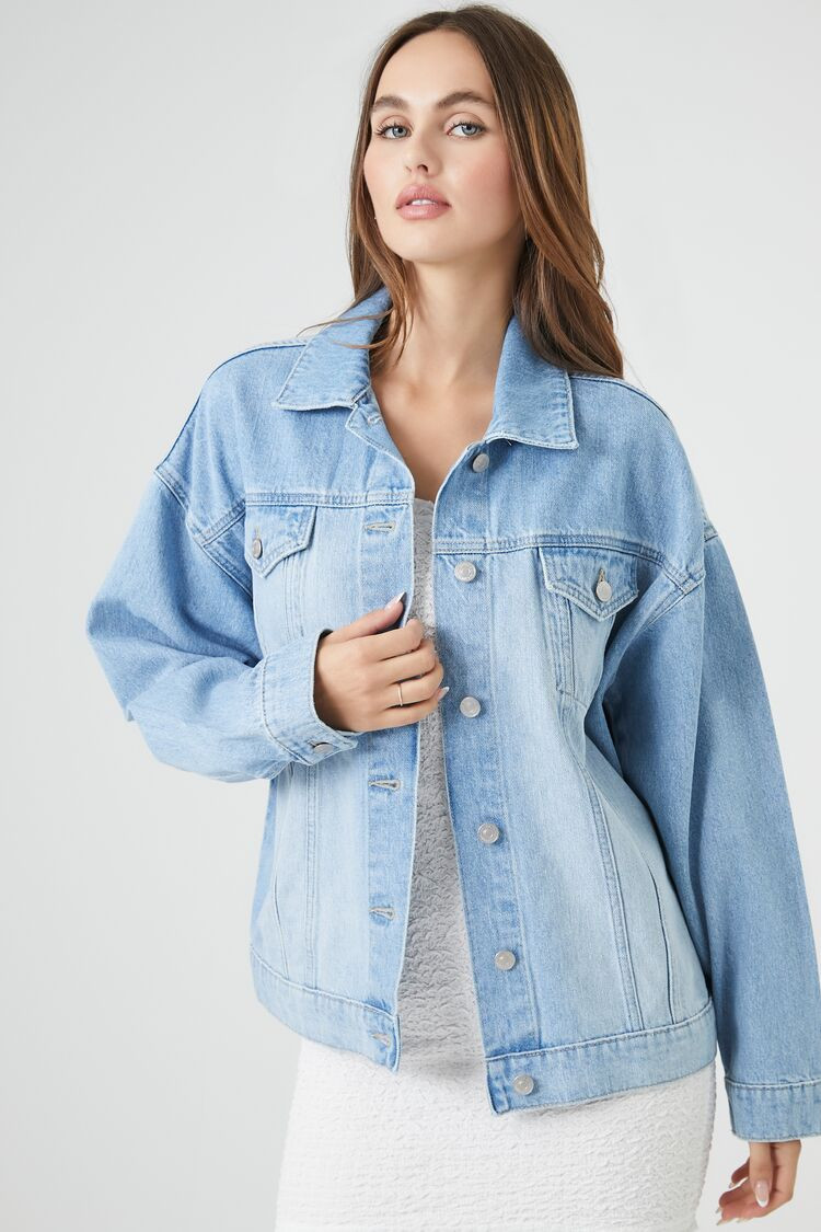Frayed Heart Denim Jacket | Forever 21 (US)