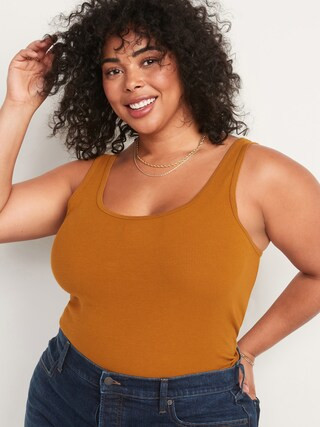 Scoop-Neck Rib-Knit First Layer Tank Top for Women | Old Navy (US)