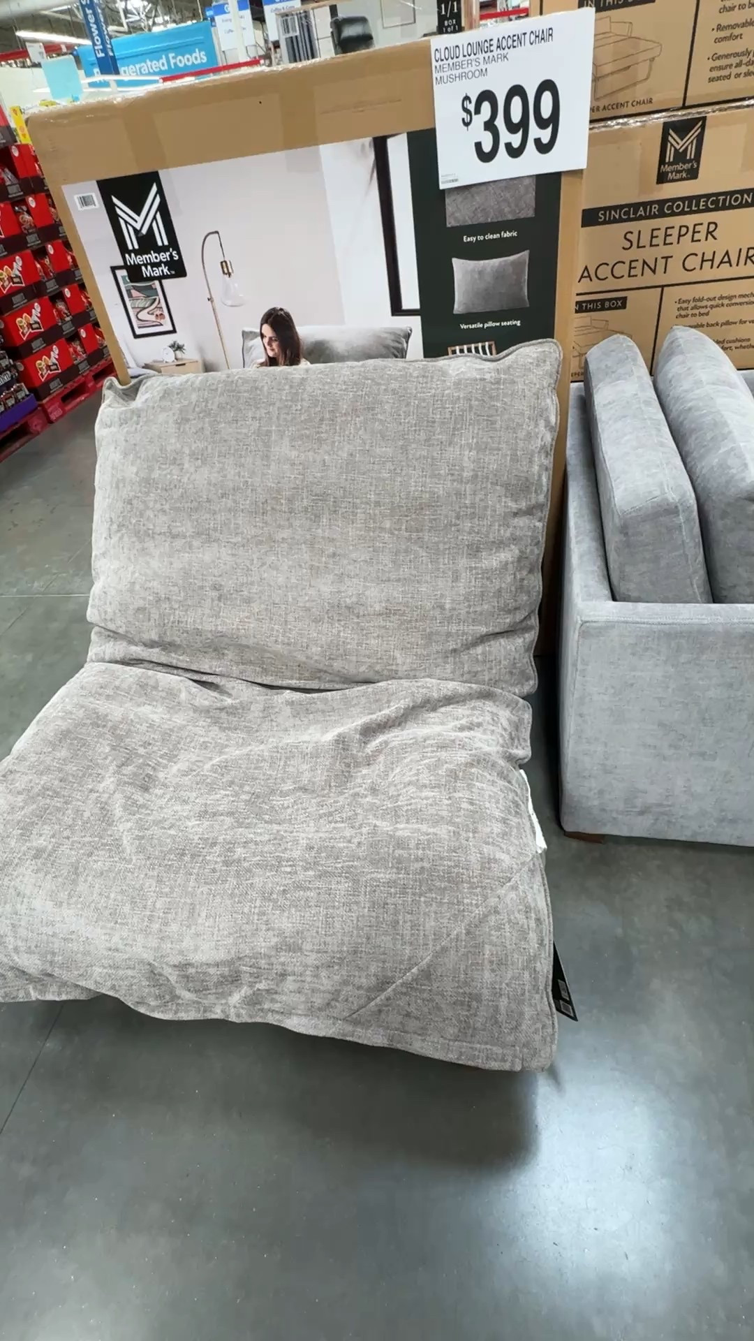 Check out the Member’s Mark Cloud Lounge Chair. It is so comfortable and is made with easy to clean fabric. It would be perfect for college students, a game room and more! Find it now at Sam’s Club for $399