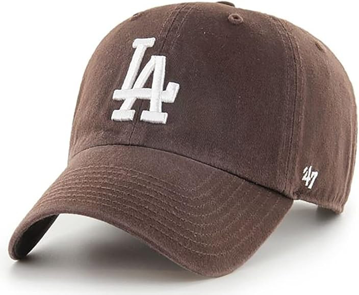 '47 Los Angeles Dodgers Brown Clean Up Adjustable Hat, Adult One Size Fits All | Amazon (US)