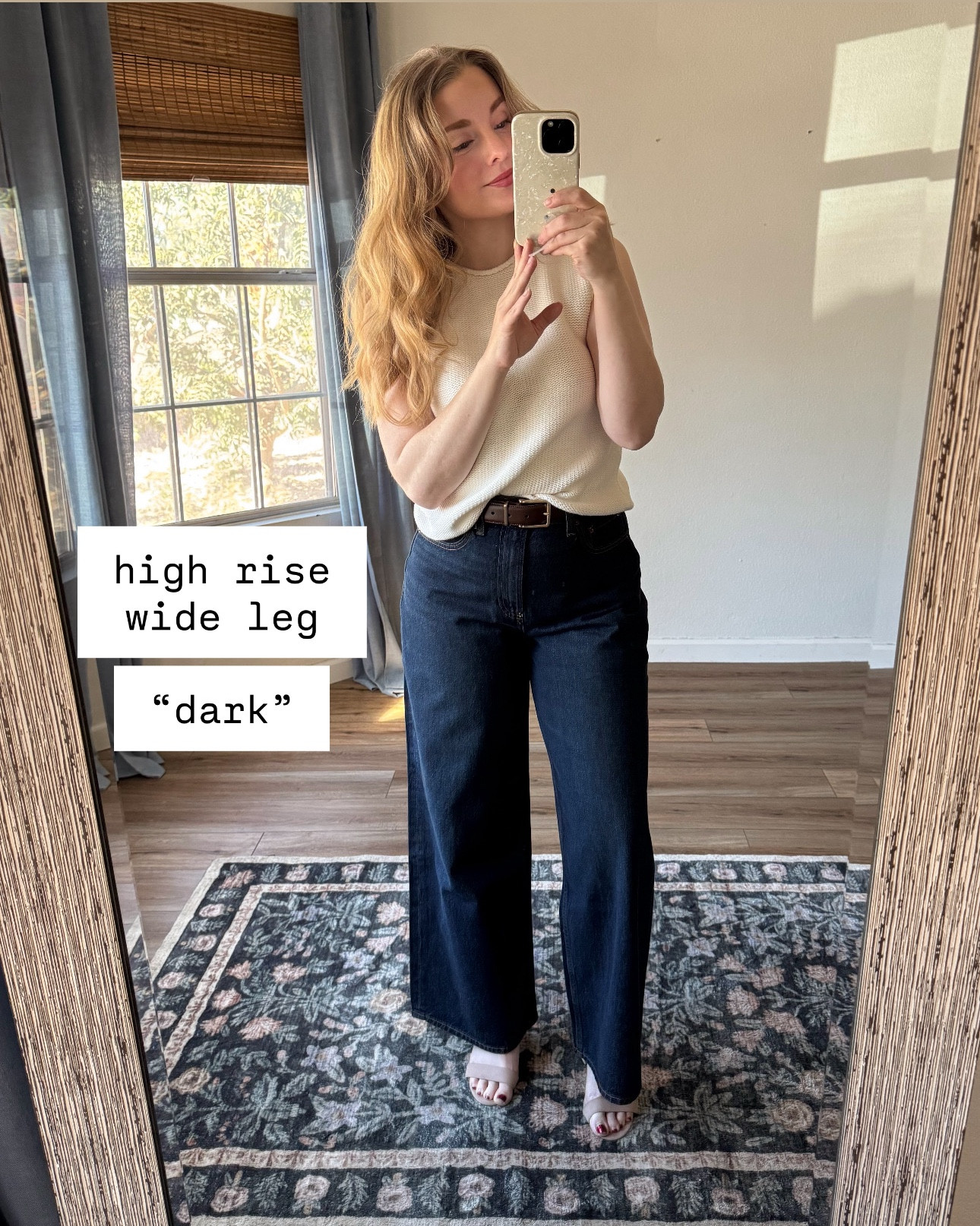casual everyday spring outfit featuring @abercrombie high rise wide leg jean. love these jeans! perfect for work and cute “put together” outfits. everything is tts. 

#LTKSpringSale #LTKSaleAlert #LTKootd