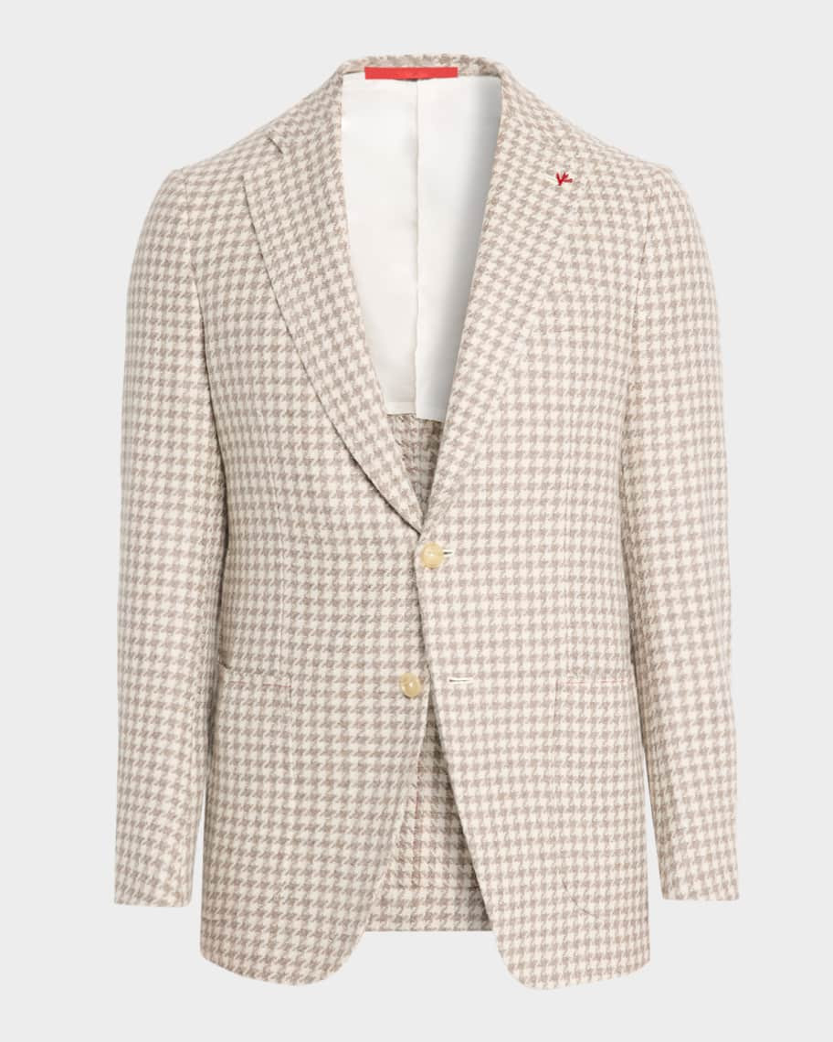 Isaia Men's Houndstooth Cashmere Sport Coat | Neiman Marcus