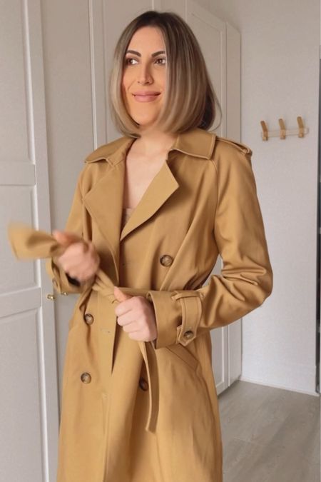 Sezane classic trench coat 🧥 fits true to size 

#LTKSeasonal #LTKstyletip