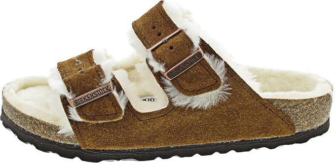 Birkenstock 1001128139 Arizona Shearling Mink/Be 39 | Amazon (US)