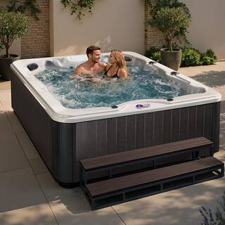 6-Person 40-Jet Premium Acrylic Lounger Spa Standard Hot Tub with Ozonator and 5.5kW Heater | The Home Depot