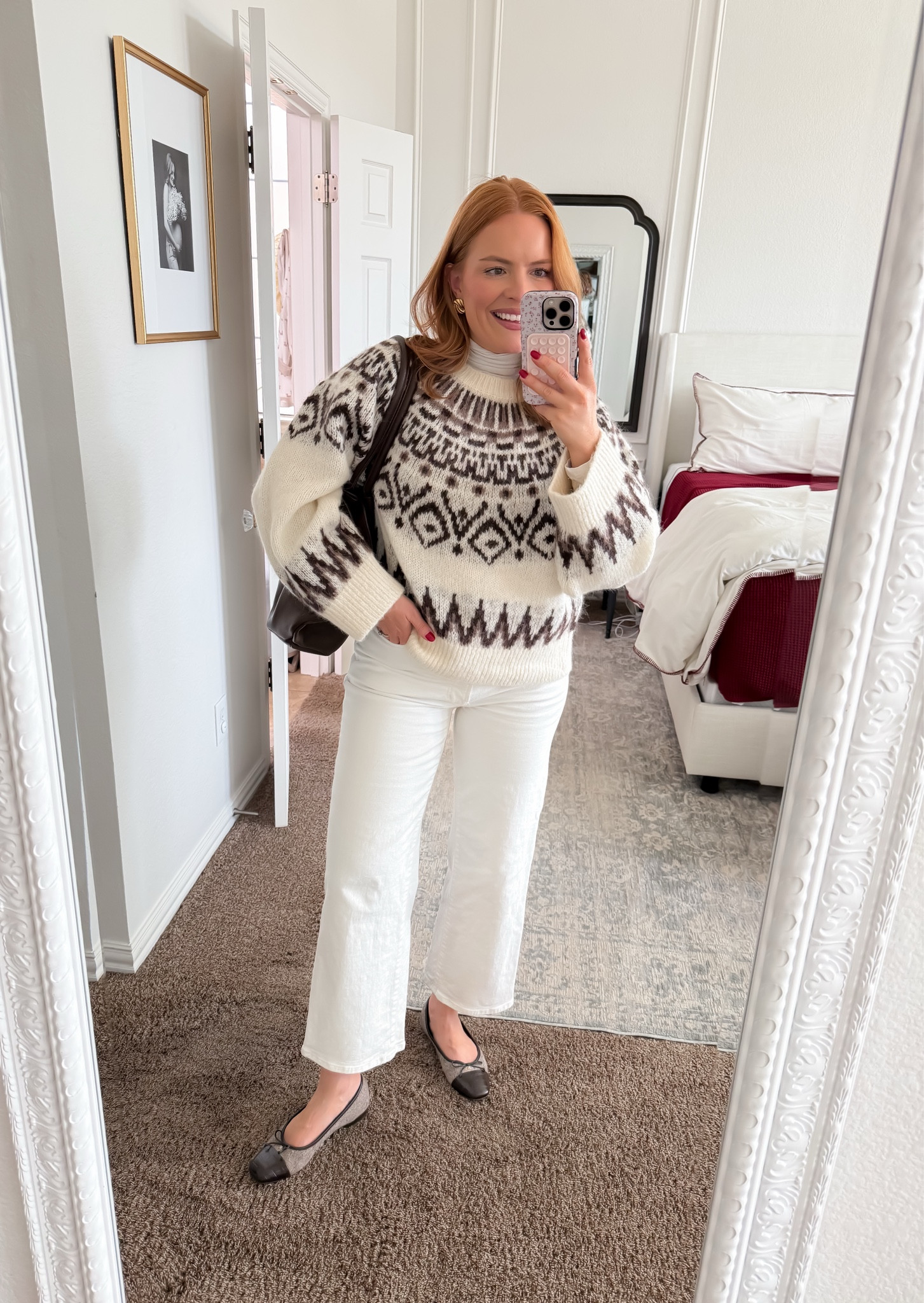 Polished, cozy, and mom-life approved 🤍
This winter white outfit feels elevated without trying too hard. A statement sweater with classic denim is one of my favorite ways to look put together while staying comfortable all day.

Perfect for everyday wear when you want something a little more refined. Shop the full look on LTK.