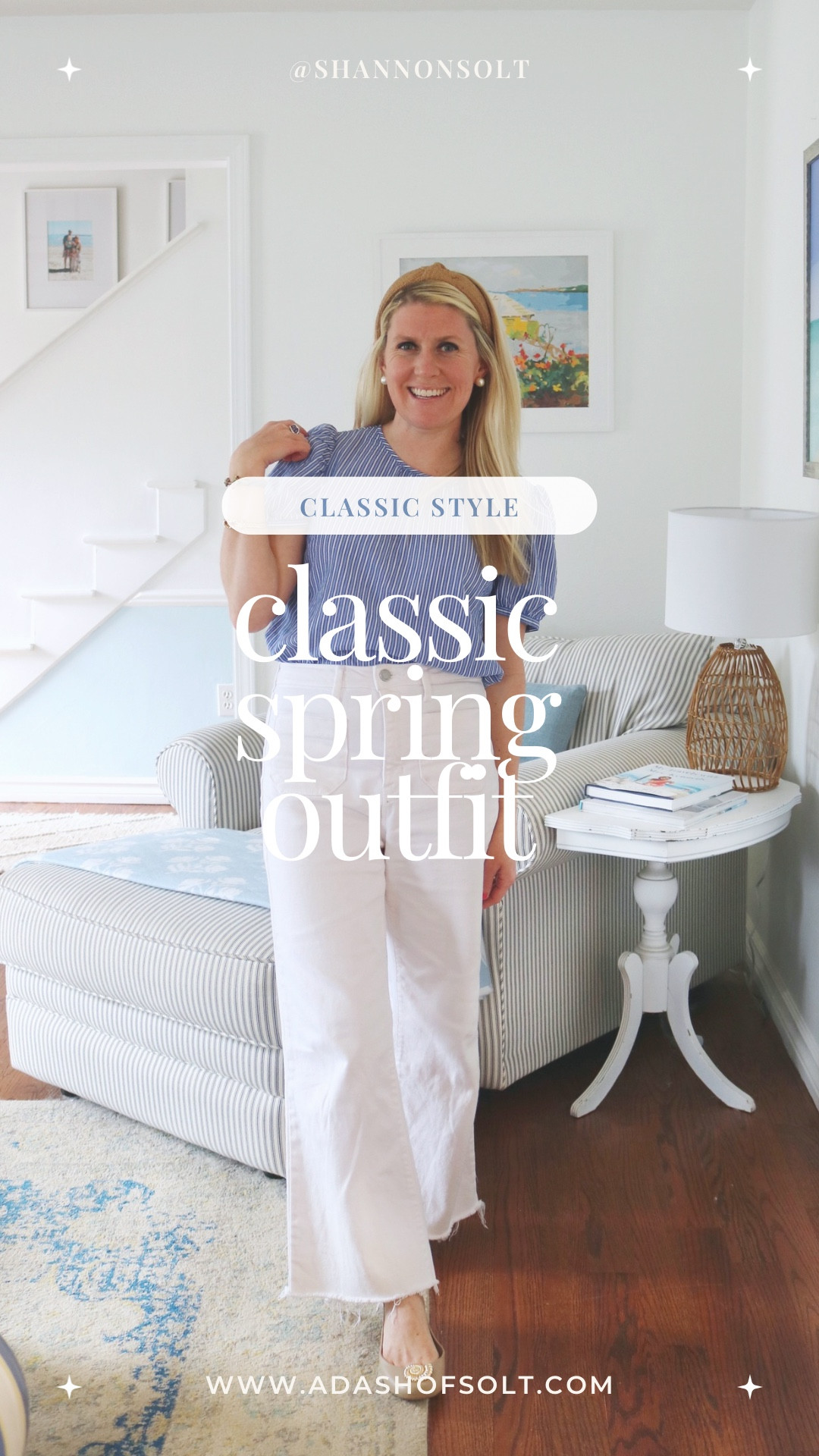 I just love a puff sleeve! I’ve had this striped one for years and it’s always a favorite to wear this time of year. 

I’ll admit I love to buy new clothes, but I equally love shopping my own closet and finding new ways to style things 🩵

striped too, puff sleeve, coastal outfit, spring outfit, coastal style, spring style, white denim, ballet flats, trench coat, woven crossbody, coastal living, coastal grandmother, coastal granddaughter, preppy style, j.crew 

#LTKSeasonal #LTKStyleTip