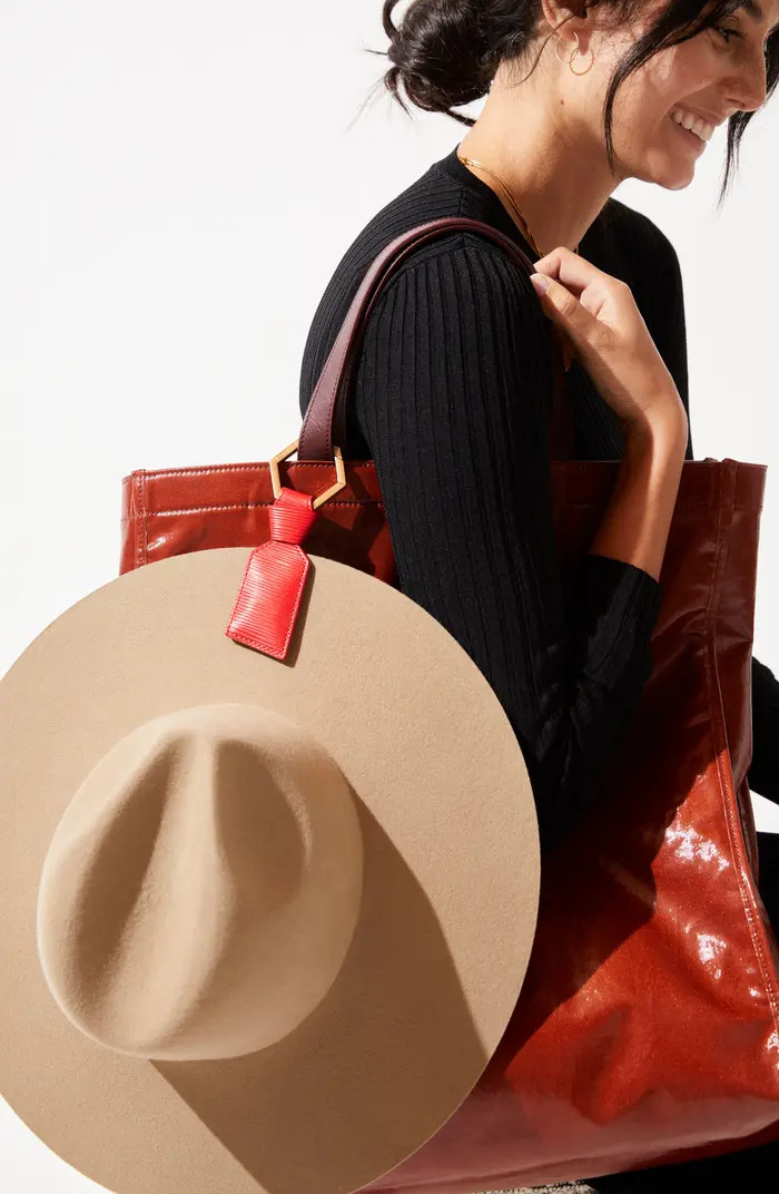 Lindsay Albanese TOPTOTE Leather Hat Holder | Nordstrom | Nordstrom