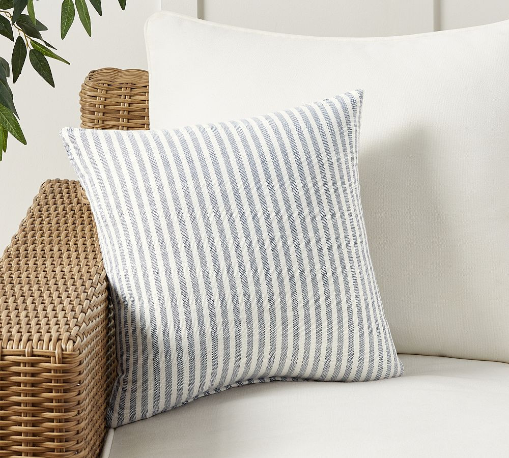 Performance Petite Striped Outdoor Pillow | Pottery Barn (US)