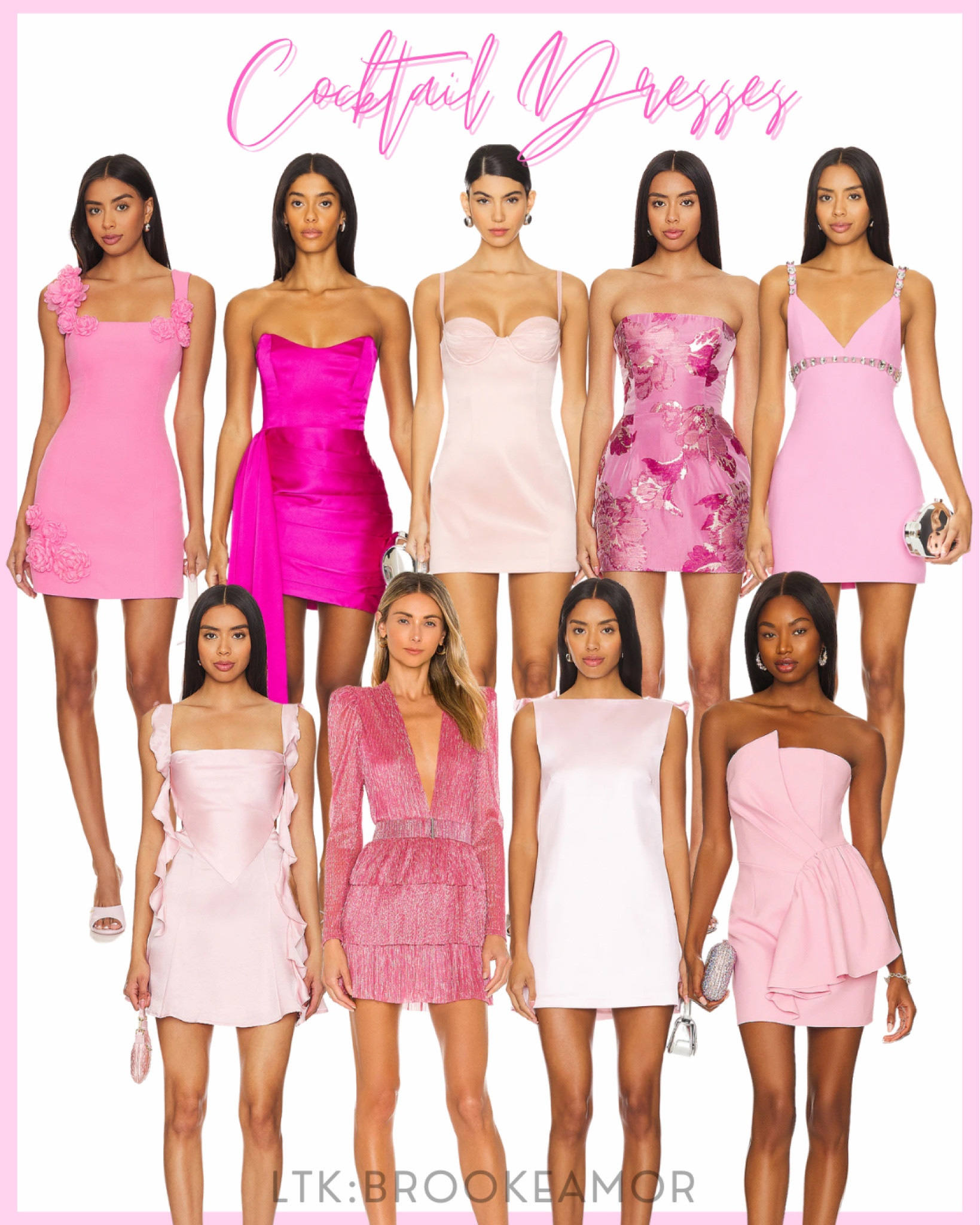 Pink cocktail dress/ semi-formal dress inspo! Perfect for date parties and events🩷

#LTKU #LTKStyleTip