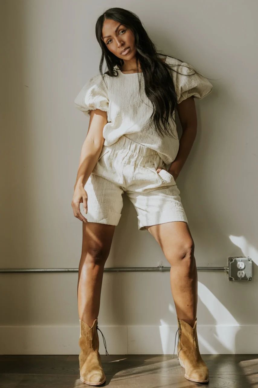 SALT Donatella High Waisted Shorts | Roolee