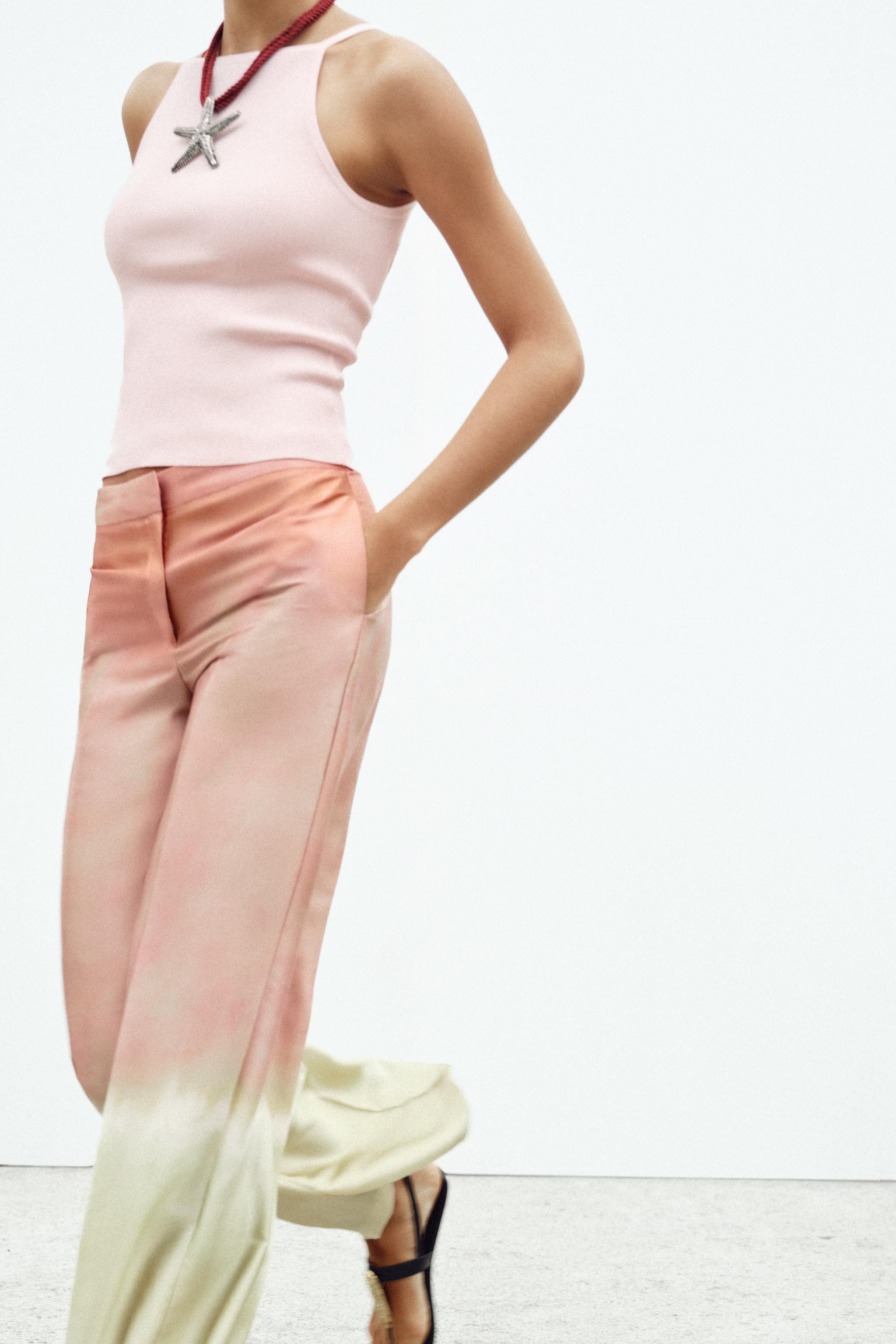 TIE DYE PRINT PANTS$ 49.90Multicolored | 3091/322/330Add to cartAddPants with a high waist and fr... | Zara US