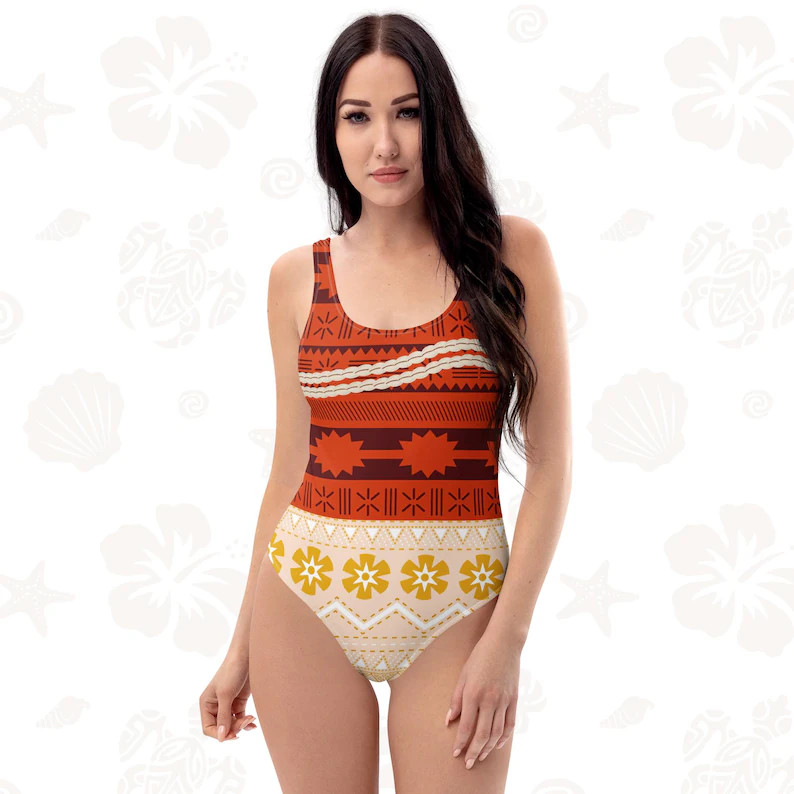 Polynesian Princess One-piece Swimsuit: Halloween Cosplay Costume UPF50+ - Etsy | Etsy (US)