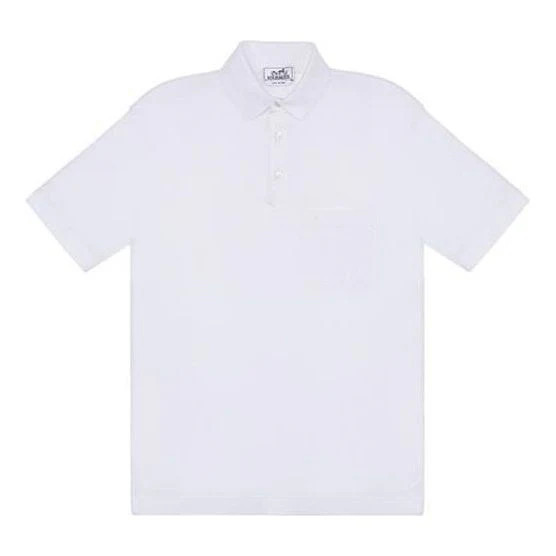 HERMES SS21 Polo Shirt 'White' H072325HA90 | KICKS CREW