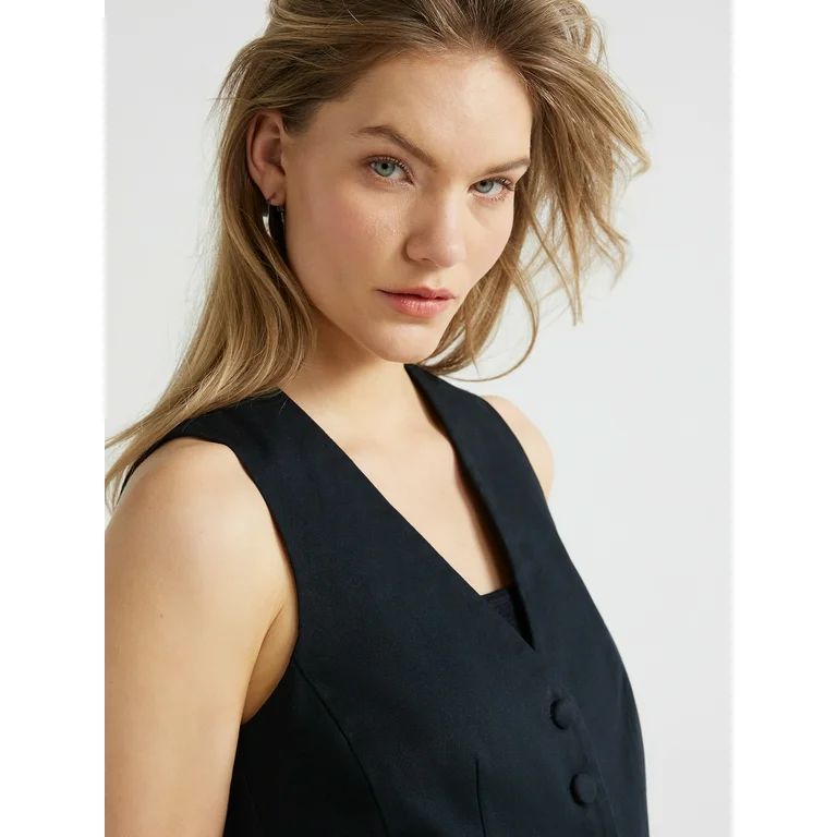 Scoop Women’s Tailored Vest, Sizes XS-XXL | Walmart (US)