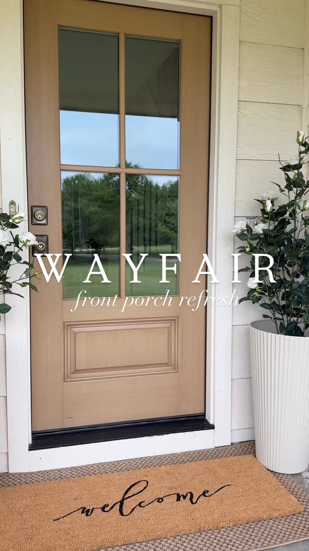 Front porch inspo, front door now comes in three different styles! 

Front door, front porch, front porch decor , planter, faux shrub, faux plant , welcome mat 

#LTKHome #LTKSaleAlert #LTKSeasonal