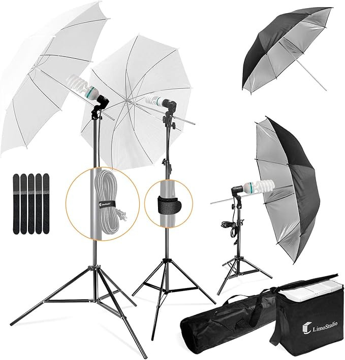 LimoStudio, 700W Output Lighting Series, LMS103, Soft Continuous Lighting Kit for White and Black... | Amazon (US)