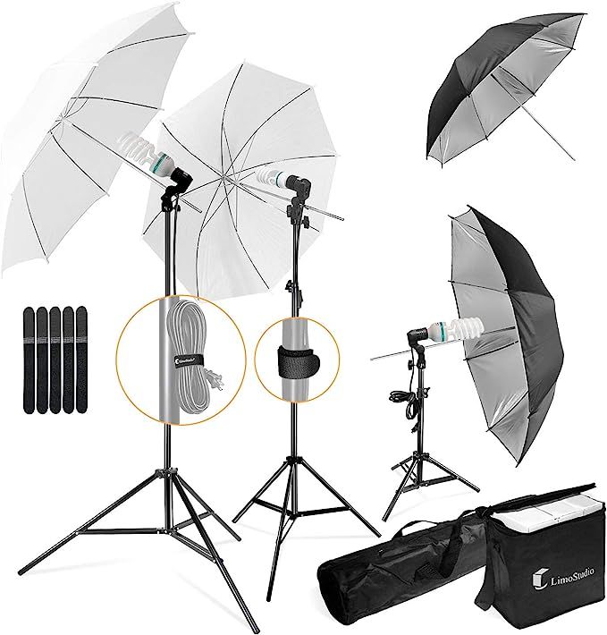 LimoStudio, 700W Output Lighting Series, LMS103, Soft Continuous Lighting Kit for White and Black... | Amazon (US)