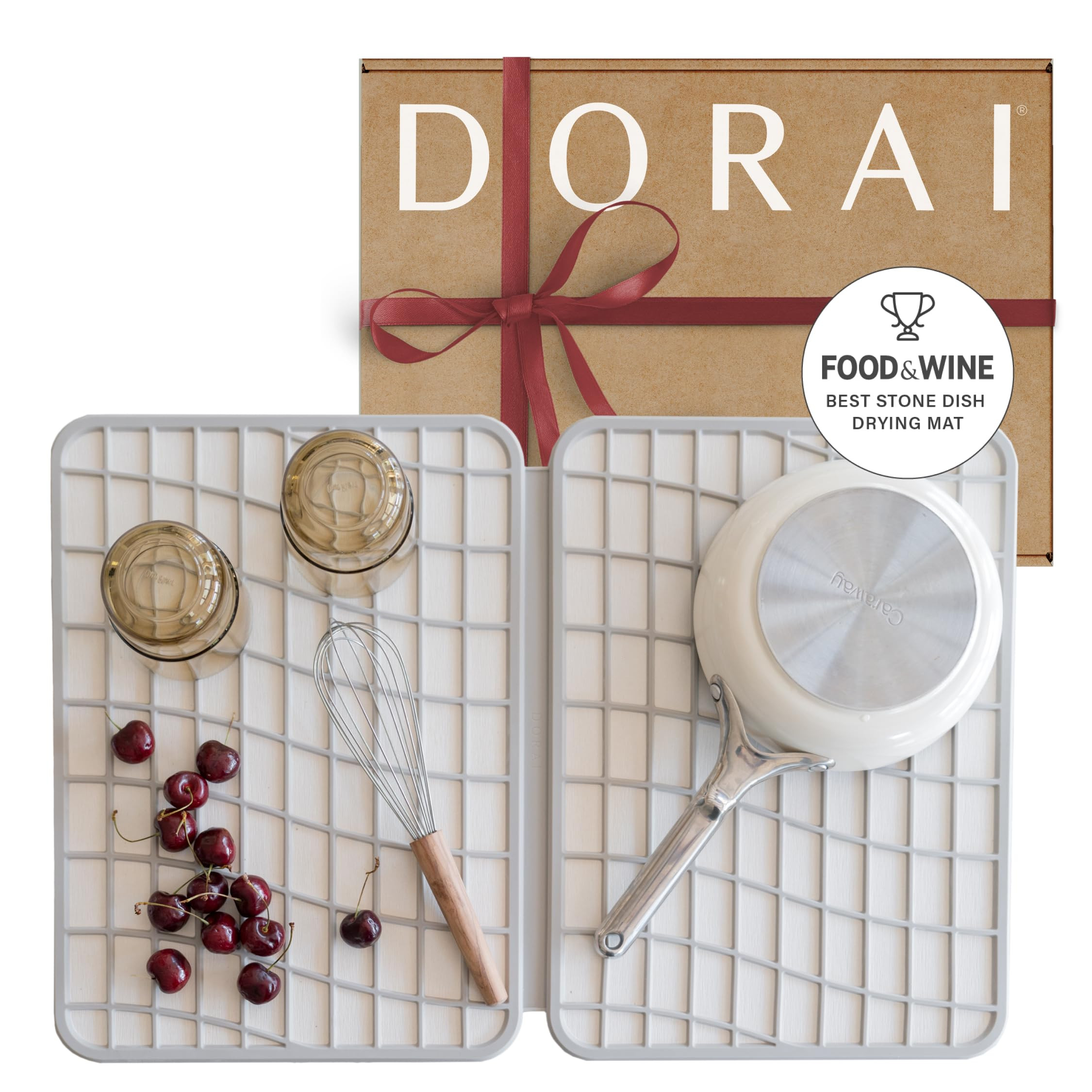 Dorai Home Large Dish Pad – 40% More Drying Space, Eco-Friendly Quick-Drying Stone Mat for Kitc... | Amazon (US)