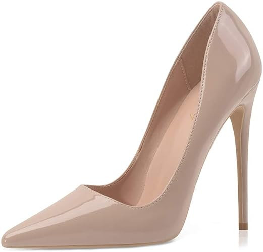 Elisabet Tang High Heels, Women Pumps Pointed Toe Stilettos 4.7 inch/12cm Sexy Heels Party Shoes | Amazon (US)