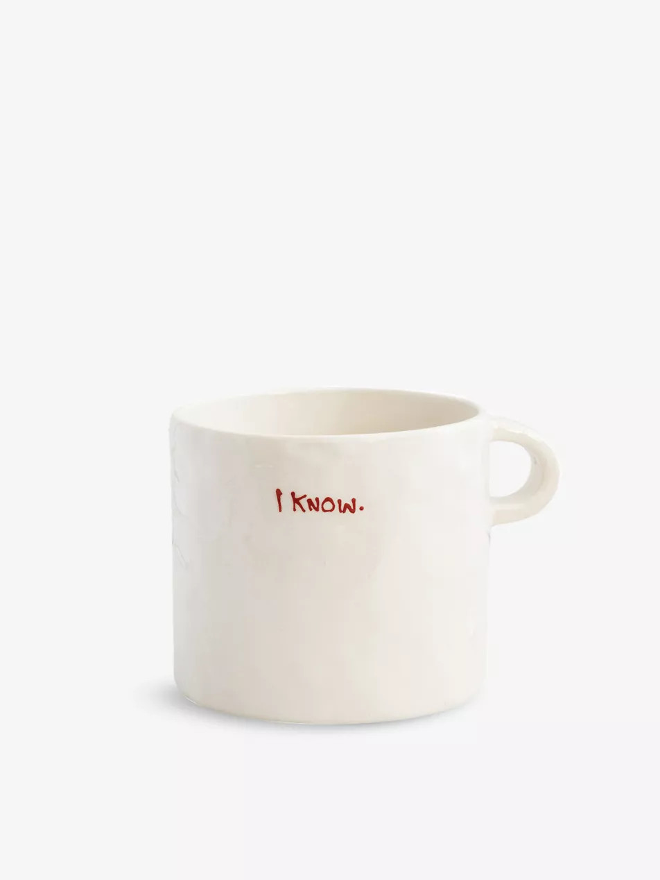 I Know ceramic mug 9cm | Selfridges