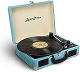 ByronStatics Vinyl Record Player, 3 Speed Turntable Record Player with 2 Built in Stereo Speakers, R | Amazon (US)