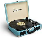 ByronStatics Vinyl Record Player, 3 Speed Turntable Record Player with 2 Built in Stereo Speakers, R | Amazon (US)
