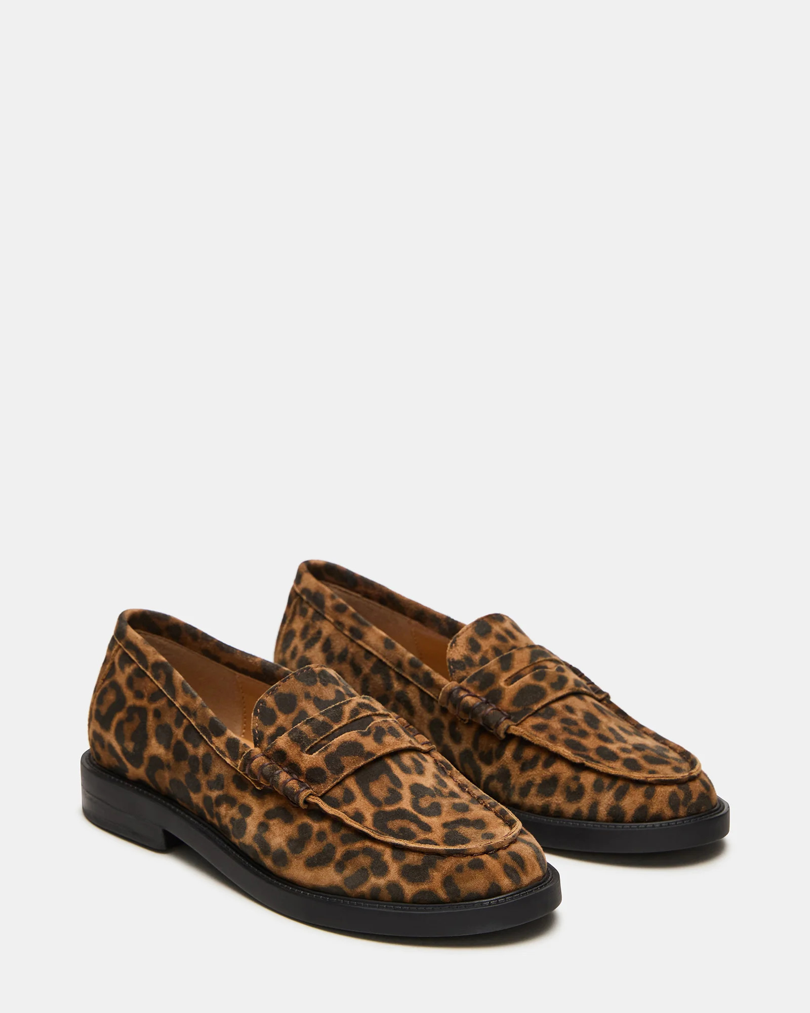 MADISON Leopard Suede Women's Penny Loafer | Steve Madden (US)